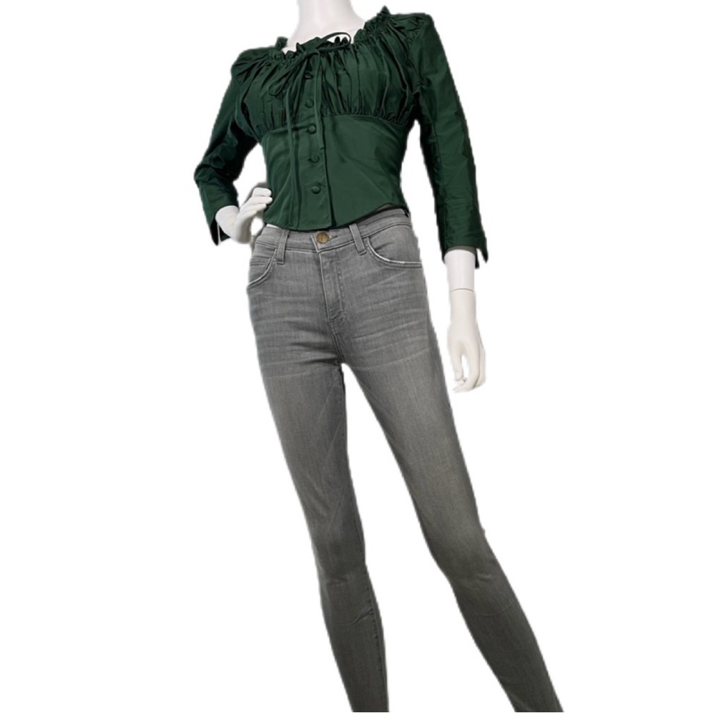 Current/Elliott Stiletto High Waist Gray Fade Skinny Jeans Size 28 Or 4 6
